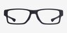Oakley Airdrop Mnp Satin Black PlastiqueMontures de lunettes de vue d'EyeBuyDirect, Vue de Face