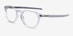 Oakley Pitchman R Carbon Clear Gray PlasticEyeglass Frames from EyeBuyDirect, Angle View