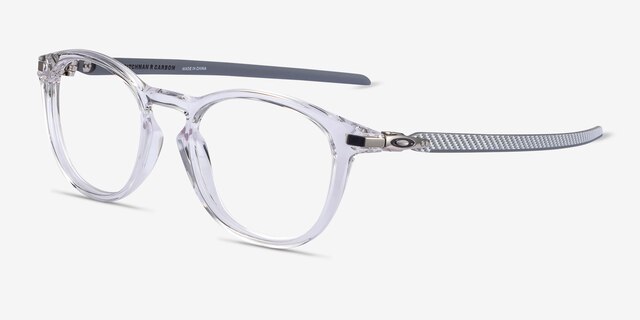 Oakley Pitchman R Carbon Clear Gray PlasticEyeglass Frames from EyeBuyDirect, Angle View