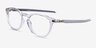 Oakley Pitchman R Carbon Clear Gray PlasticEyeglass Frames from EyeBuyDirect, Angle View