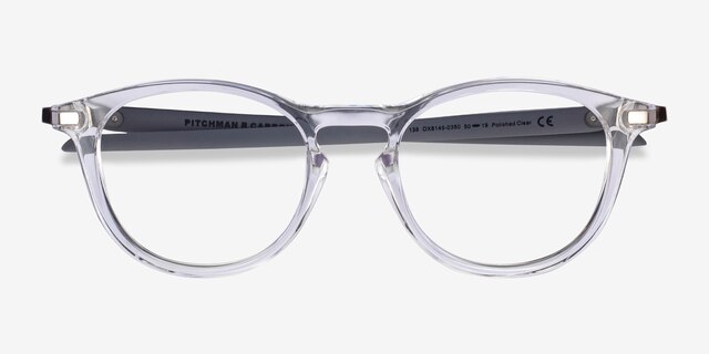 Oakley Pitchman R Carbon Clear Gray PlasticEyeglass Frames from EyeBuyDirect, Closed View