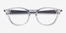 Oakley Pitchman R Carbon Clear Gray PlasticEyeglass Frames from EyeBuyDirect, Closed View