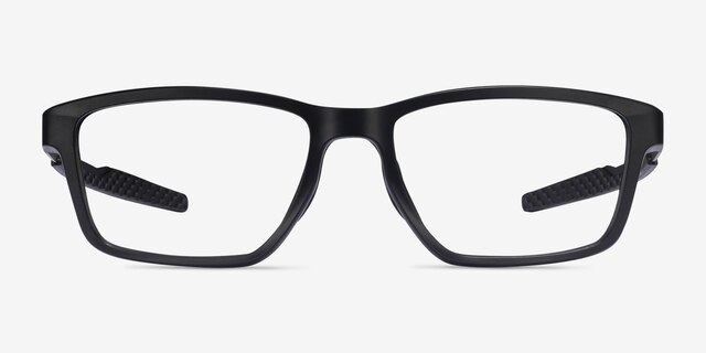 Oakley Metalink Satin Black PlasticEyeglass Frames from EyeBuyDirect, Front View