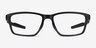 Oakley Metalink Satin Black PlasticEyeglass Frames from EyeBuyDirect, Front View