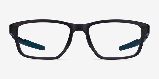Oakley Metalink Satin Gray Smoke PlasticEyeglass Frames from EyeBuyDirect, Front View