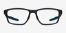 Oakley Metalink Satin Gray Smoke PlasticEyeglass Frames from EyeBuyDirect, Front View