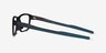 Oakley Metalink Satin Gray Smoke PlasticEyeglass Frames from EyeBuyDirect, Side View