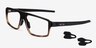 Oakley Cogswell Polished Black Brown Tortoise PlasticEyeglass Frames from EyeBuyDirect, Angle View