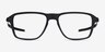 Oakley Wheel House Satin Black PlastiqueMontures de lunettes de vue d'EyeBuyDirect, Vue de Face