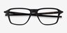Oakley Wheel House Satin Black PlastiqueMontures de lunettes de vue d'EyeBuyDirect, Vue Rapprochée