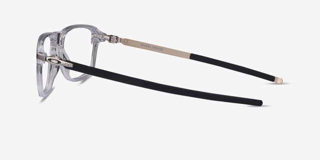 Oakley Wheel House Polished Clear PlasticEyeglass Frames from EyeBuyDirect, Side View
