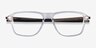 Oakley Wheel House Polished Clear PlasticEyeglass Frames from EyeBuyDirect, Closed View