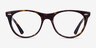 Ray-Ban RB2185V Tortoise AcetateEyeglass Frames from EyeBuyDirect, Front View
