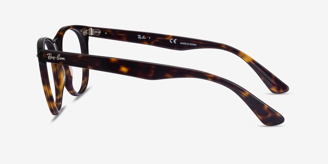 Ray-Ban RB2185V Tortoise AcetateEyeglass Frames from EyeBuyDirect, Side View