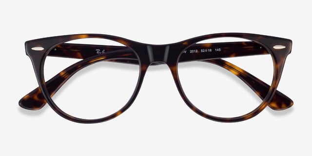 Ray-Ban RB2185V Tortoise AcetateEyeglass Frames from EyeBuyDirect, Closed View