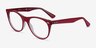 Ray-Ban RB2185V Red Transparent AcetateEyeglass Frames from EyeBuyDirect, Angle View
