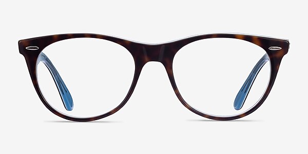 Ray-Ban RB2185V Tortoise Blue Acetate Eyeglass Frames