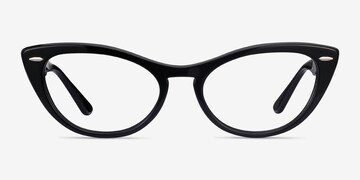 Ray-Ban Nina - Cat Eye Black Frame Glasses For Women | Eyebuydirect
