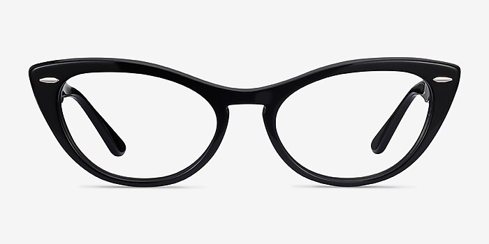Ray-Ban Nina Black Acetate Eyeglass Frames from EyeBuyDirect