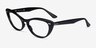 Ray-Ban Nina Black AcetateEyeglass Frames from EyeBuyDirect, Angle View