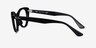 Ray-Ban Nina Black AcetateEyeglass Frames from EyeBuyDirect, Side View