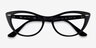 Ray-Ban Nina Black AcetateEyeglass Frames from EyeBuyDirect, Closed View
