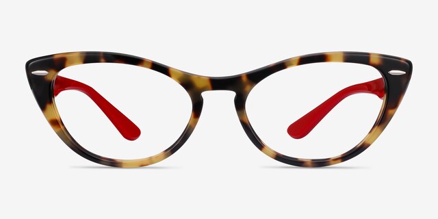 Ray-Ban Nina Tortoise Red AcétateMontures de lunettes de vue d'EyeBuyDirect, Vue de Face
