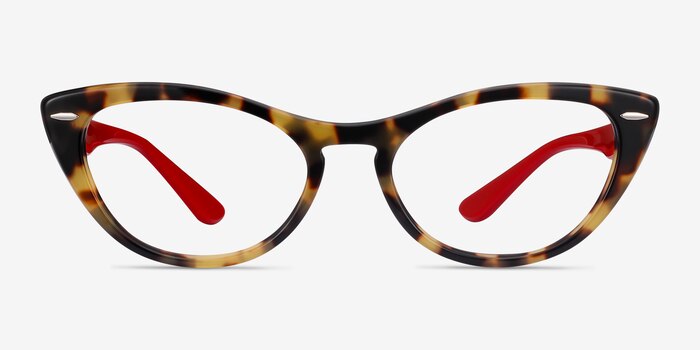 Ray-Ban Nina Tortoise Red Acetate Eyeglass Frames from EyeBuyDirect