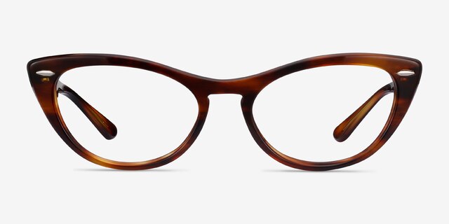 Ray-Ban Nina Tortoise AcetateEyeglass Frames from EyeBuyDirect, Front View
