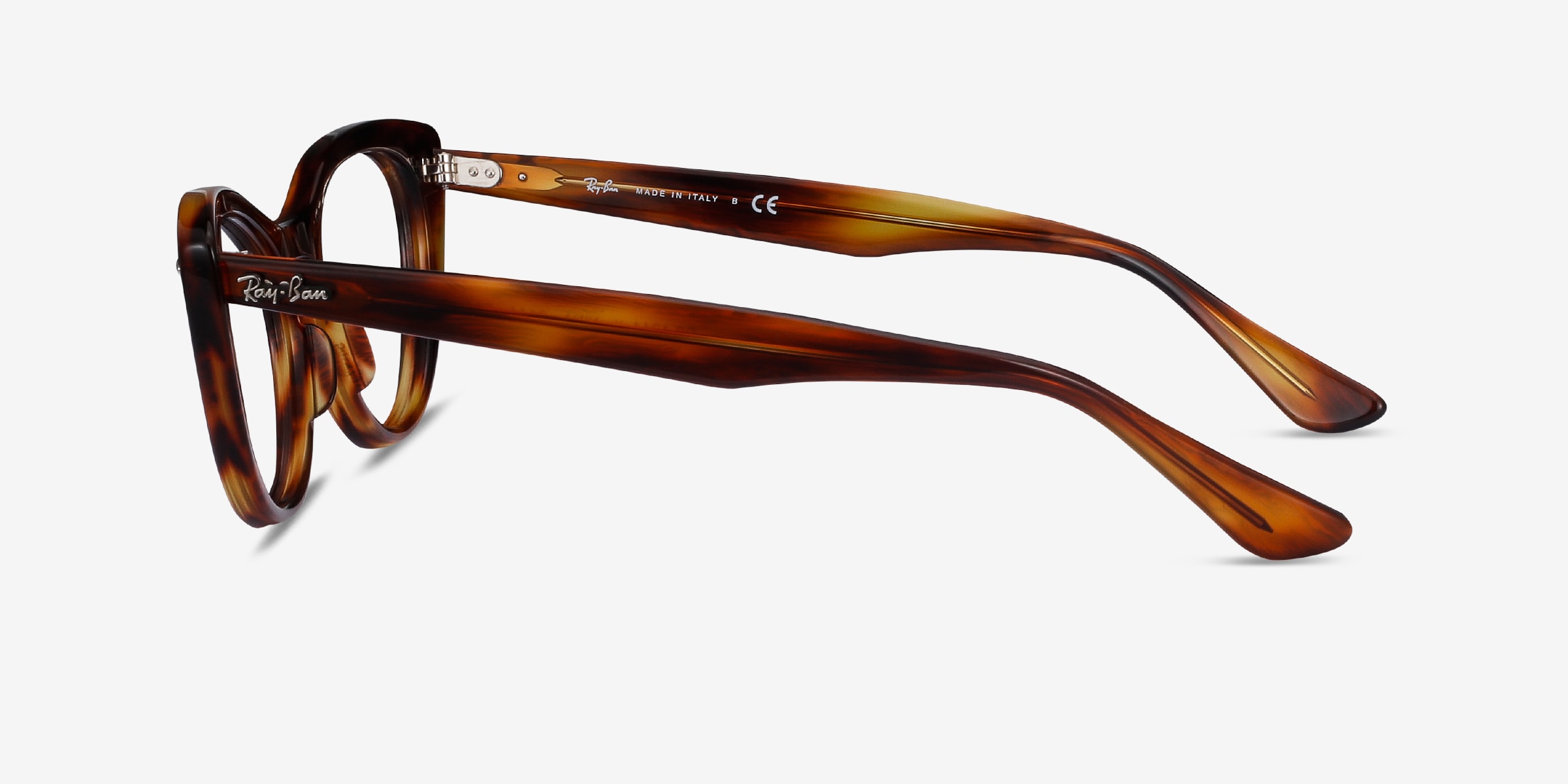 Ray-Ban Ivory Tortoise Blue Lens Acetate Cat-Eye Sunglasses RB3414 Nina Amazon.com: Ray-Ban Womens RB4314N Nina Cat Eye Sunglasses  main image 3