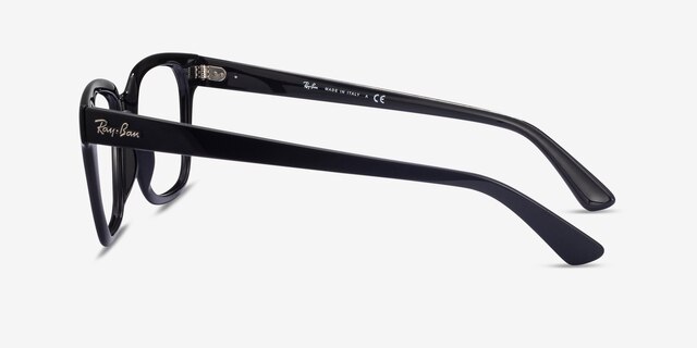 Ray-Ban RB4323V Black PlasticEyeglass Frames from EyeBuyDirect, Side View