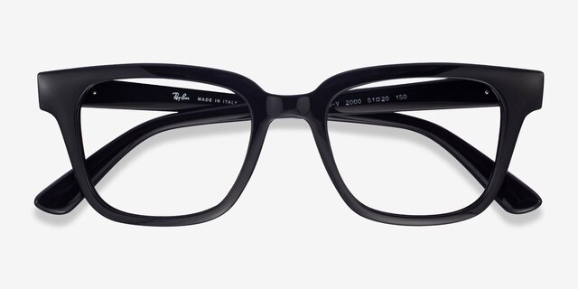 Ray-Ban RB4323V Black PlasticEyeglass Frames from EyeBuyDirect, Closed View