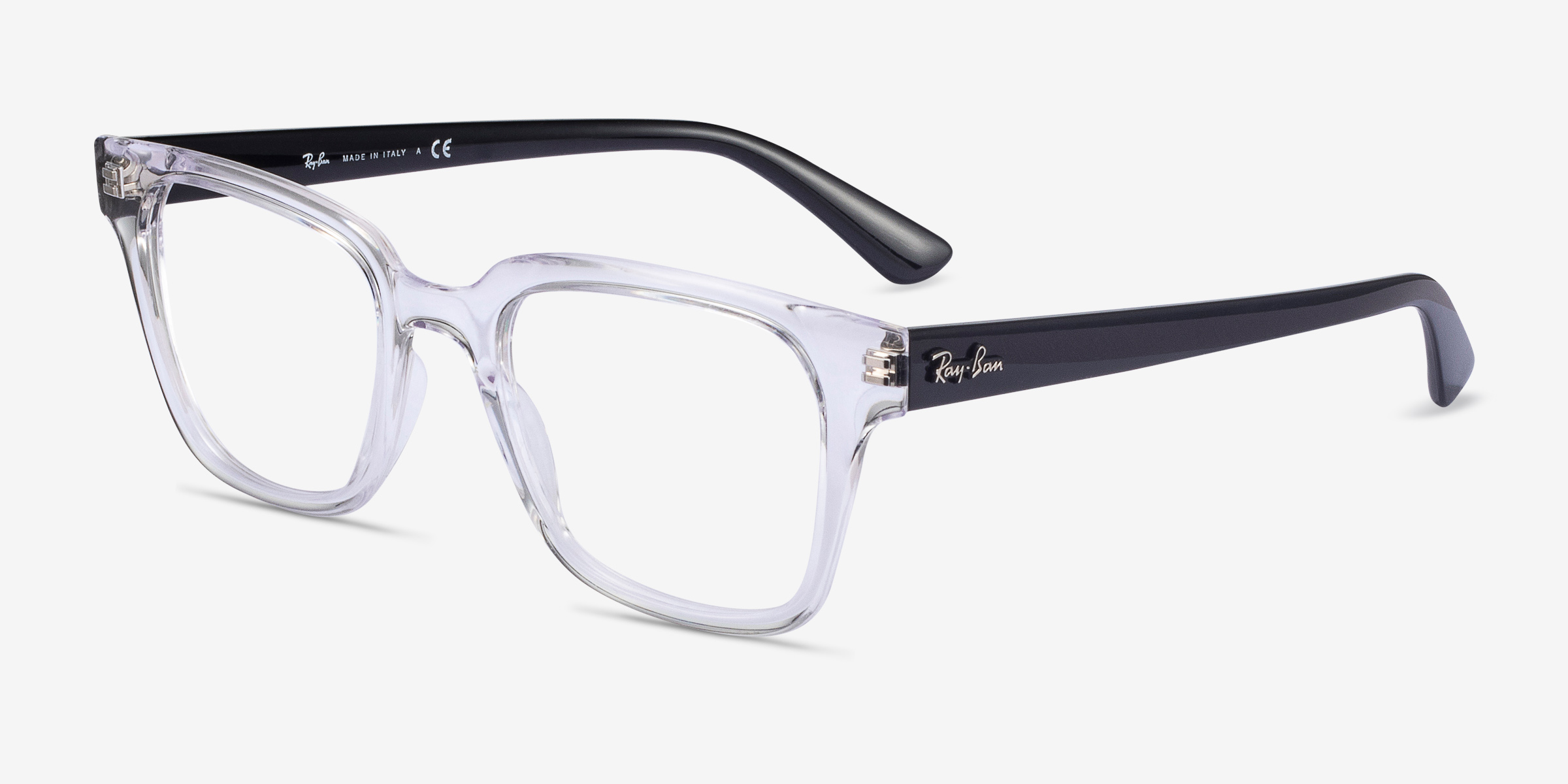 Ray Ban Rb4323v Square Clear Frame Eyeglasses Eyebuydirect Canada