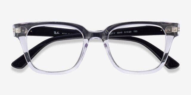 Ray-Ban RB4323V Clear PlasticEyeglass Frames from EyeBuyDirect, Closed View