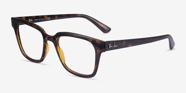 Ray-Ban RB4323V Tortoise PlasticEyeglass Frames from EyeBuyDirect, Angle View