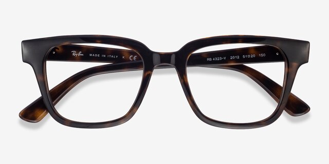 Ray-Ban RB4323V Tortoise PlasticEyeglass Frames from EyeBuyDirect, Closed View