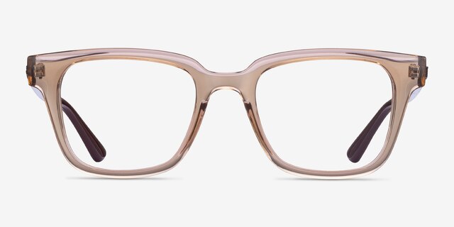 Ray-Ban RB4323V Clear Brown PlasticEyeglass Frames from EyeBuyDirect, Front View