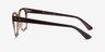 Ray-Ban RB4323V Clear Brown PlasticEyeglass Frames from EyeBuyDirect, Side View