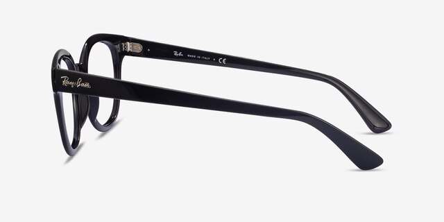 Ray-Ban RB4324V Black PlasticEyeglass Frames from EyeBuyDirect, Side View