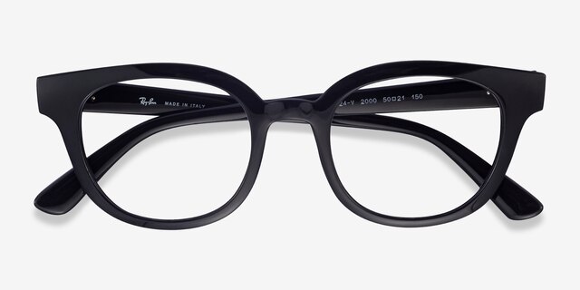 Ray-Ban RB4324V Black PlasticEyeglass Frames from EyeBuyDirect, Closed View