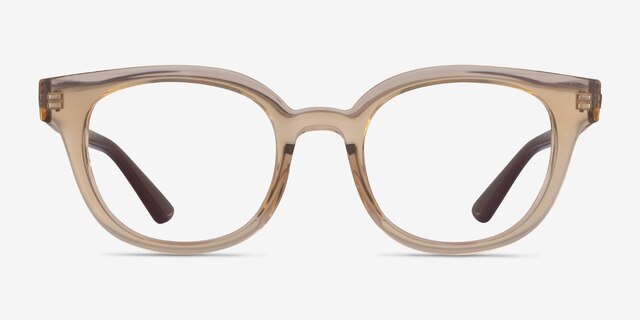 Ray-Ban RB4324V Clear Brown PlasticEyeglass Frames from EyeBuyDirect, Front View