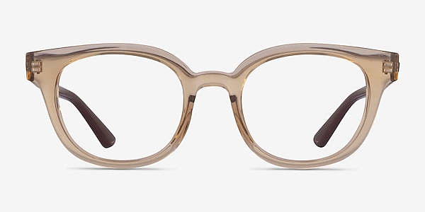 Ray-Ban RB4324V Clear Brown Plastic Eyeglass Frames