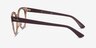Ray-Ban RB4324V Clear Brown PlasticEyeglass Frames from EyeBuyDirect, Side View