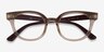Ray-Ban RB4324V Clear Brown PlasticEyeglass Frames from EyeBuyDirect, Closed View