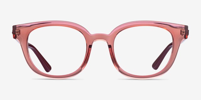 Ray-Ban RB4324V Clear Pink PlasticEyeglass Frames from EyeBuyDirect, Front View