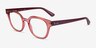 Ray-Ban RB4324V Clear Pink PlasticEyeglass Frames from EyeBuyDirect, Angle View