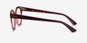 Ray-Ban RB4324V Clear Pink PlasticEyeglass Frames from EyeBuyDirect, Side View