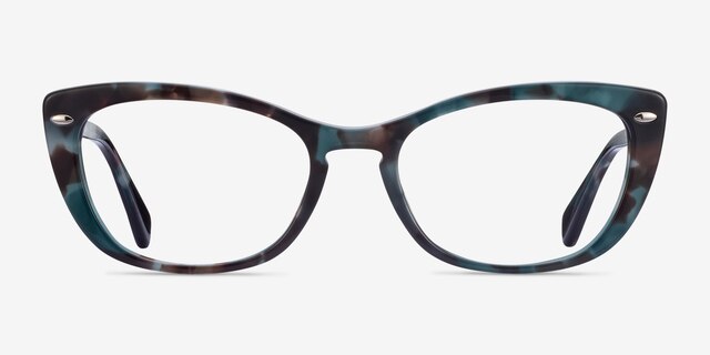 Ray-Ban RB5366 Blue Tortoise AcetateEyeglass Frames from EyeBuyDirect, Front View