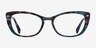 Ray-Ban RB5366 Blue Tortoise AcetateEyeglass Frames from EyeBuyDirect, Front View