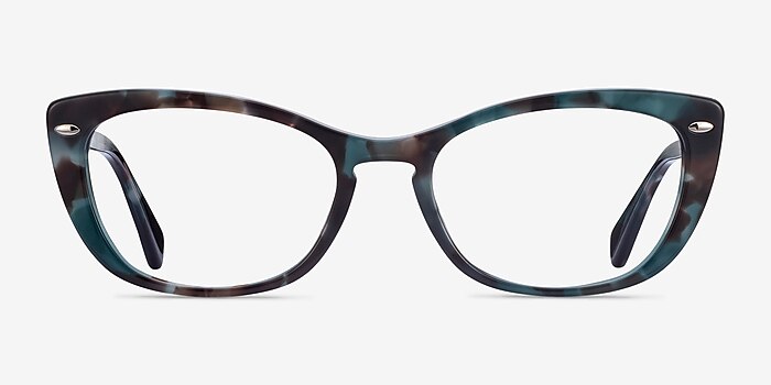 Ray-Ban RB5366 Blue Tortoise Acetate Eyeglass Frames from EyeBuyDirect